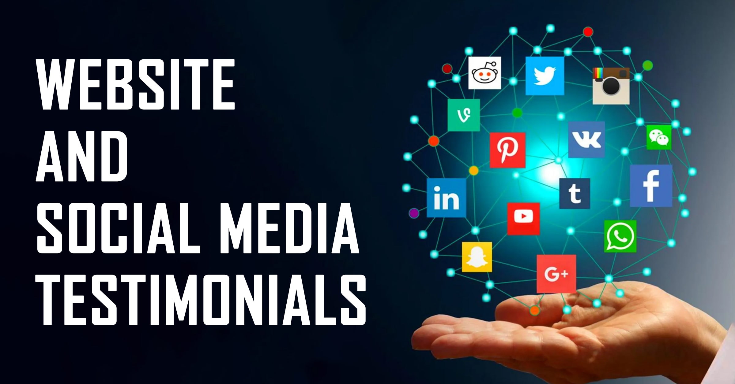 Website and social media testimonials